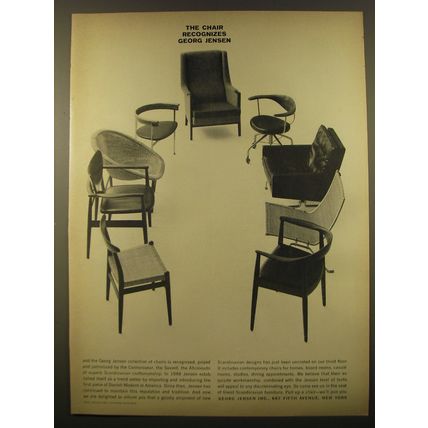 1961 Georg Jensen Chairs Advertisement - The chair recognizes Georg Jensen