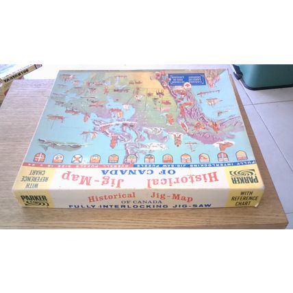 HISTORICAL JIG-MAP OF CANADA Jigsaw Puzzle (VINTAGE 1966)