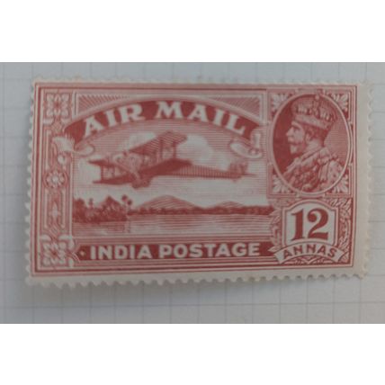 Indian Airmail Stamp, 1929, 12a, Mint Hinged