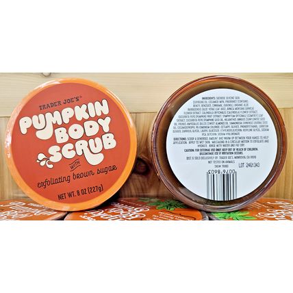 Trader Joe's Pumpkin Body Scrub with Exfoliating Brown Sugar 8oz 227g (2 Jars)