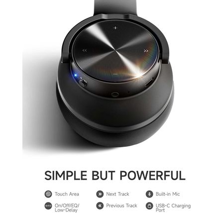 Picun B8 Bluetooth Headphones, 120H Playtime Headphones Wireless Bluetooth with