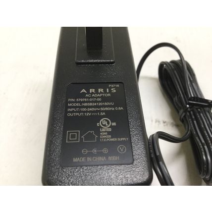 (80) - 12V 1.5A AC Adapter 100-240V Arris Motorola 579761-017-00 Power Supply