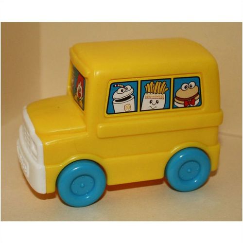 1996 McDonalds Fisher Price Under 3 Toy McDonalds Characters in School Bus