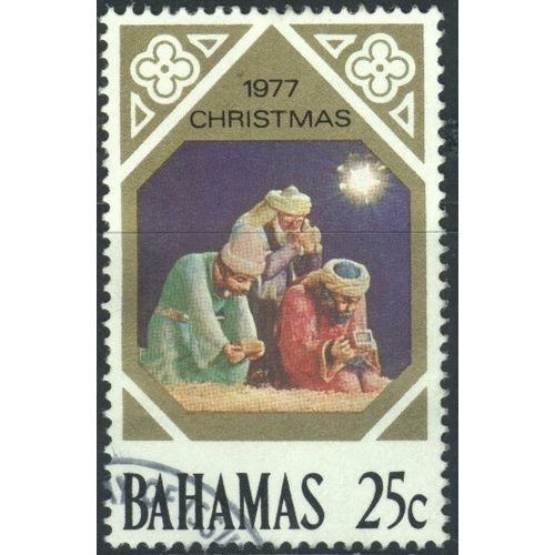 Bahamas 1977 - SG508 - 25c multi - Christmas - The Magi and Star - used