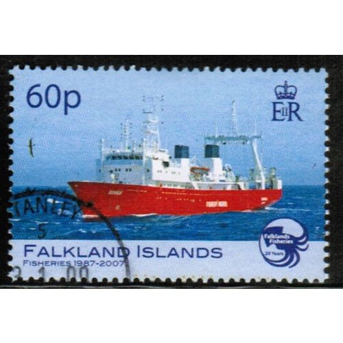 2007 Falkland Islands - Fisheries - 60p used Sc# 928