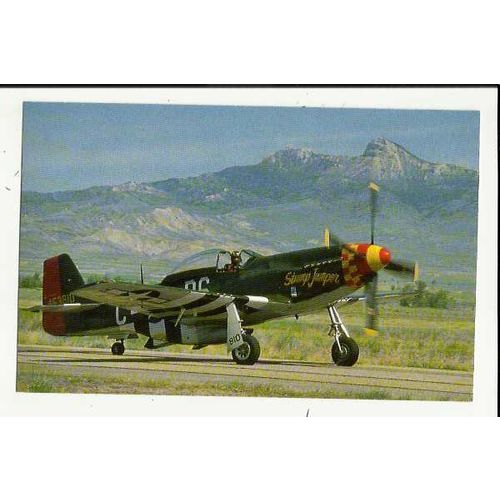 Aviation NORTH AMERICAN P-51-D STUMP JUMPER Postcard by Mary Jayne (MJ491)