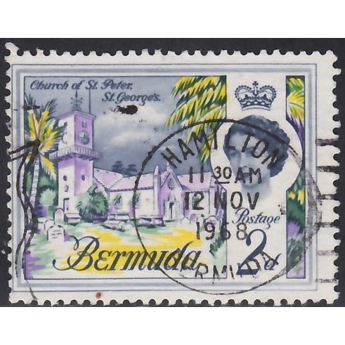 Bermuda, 1962-68 2d Church of St. Peter, SG 164 (Scott #176), used