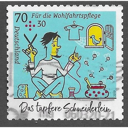 GER 2019 €0.70 + 0.30 (S/A) 'BRAVE LITTLE TAYLOR' FINE USED (EBID77-045)