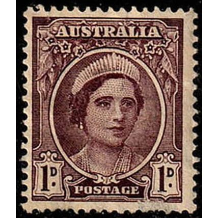 Australia 1942 Queen Elizabeth 1d Used Stamp