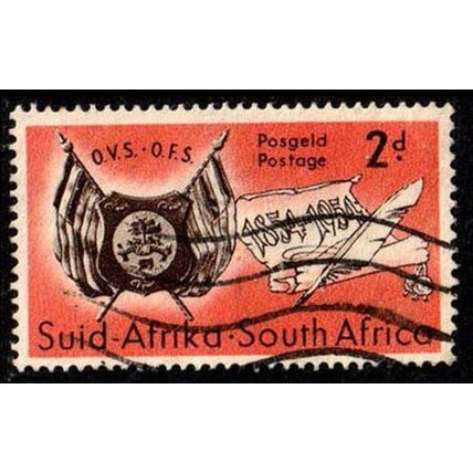 South Africa Suid Afrika 1954 Orange Free State 2d Used Stamp.