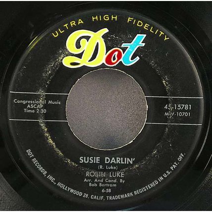 Robin Luke - Susie Darlin / Living's Loving You Vinyl 45