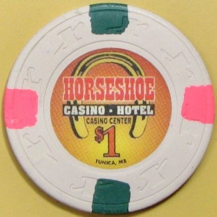 Horseshoe. $1 Casino Chip. Tunica, MS. Z94.