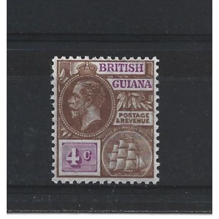 BritishGuiana.SG275 4c Brown and Bright Purple.Mounted Mint.Jan25