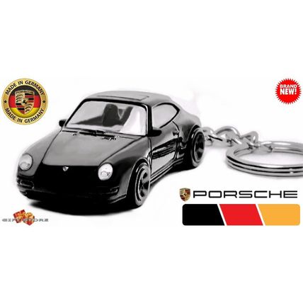RARE KEYCHAIN BLACK PORSCHE 911 CARRERA