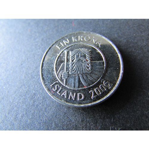 2006 ICELAND ONE KRONA FREE POST. AN