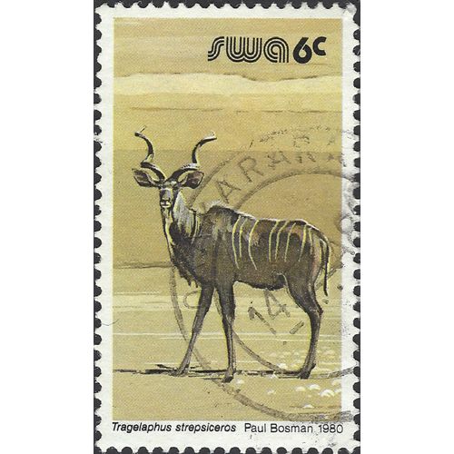 SOUTH WEST AFRICA, MAMMAL, Gemsbok, brown 1980, 6c