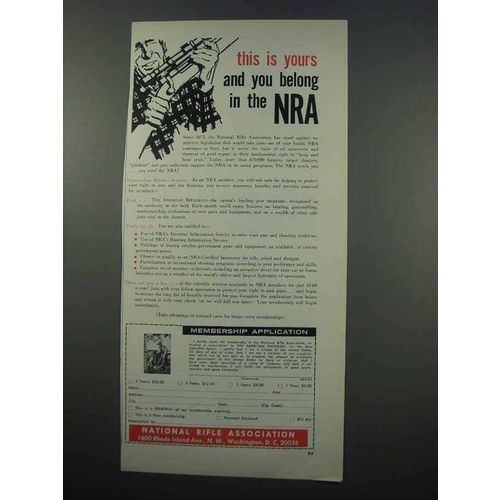 1965 National Rifle Association NRA Ad - This is Yours