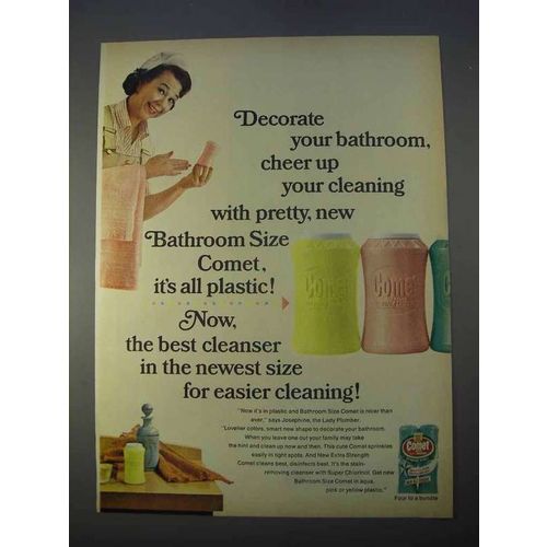 1966 Comet Cleanser Ad - Decorate Your Bathroom