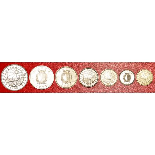ANIMALS AND SUN: MALTA★LAST PRE-EURO SET 7 COINS 1986-2007! LOW START★NO RESERVE