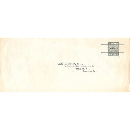 Canada #EN41b Postal Sta. Used Precancelled (FRONT ONLY)