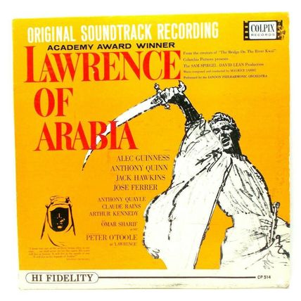 Lawrence of Arabia Soundtrack Maurice Jarre LP CP 514 Vinyl Record Album (P3)