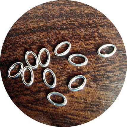 3.5x5.3 mm 925 Sterling Silver Oval Open Jump Rings Jewellery Making/Repair C7