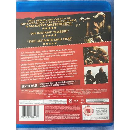 The Wrestler (2009 Blu-Ray of Darren Aronofsky film) Mickey Rourke Marisa Tomei
