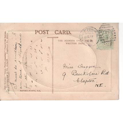 Antique GB Greetings Postcard 1909 - A Sweet Shady Corner