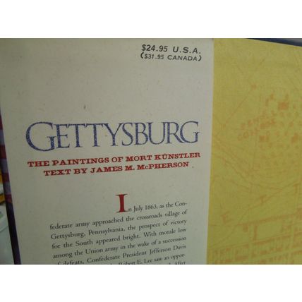 Gettysburg The Paintings of Mort Kunstler by James M. McPherson 1993 Hardcover