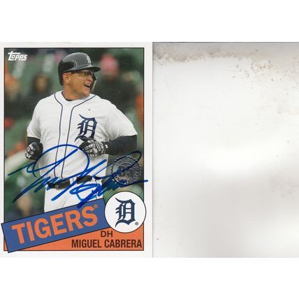 MIGUEL CABRERA 2020 AUTOGRAPHED DETROIT TIGERS HOF WORLD CHAMPION FIRST BASEMAN