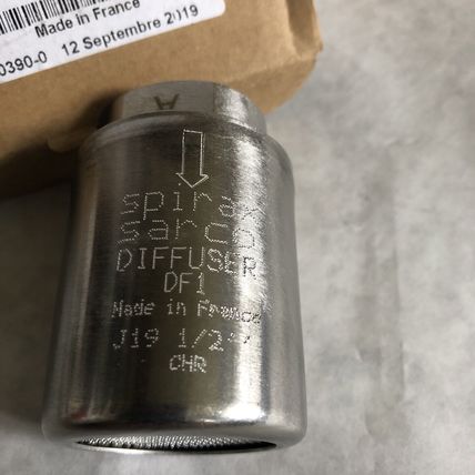 NEW Spirax Sarco DF1 1/2” Stainless Steam Trap Diffuser,Ea