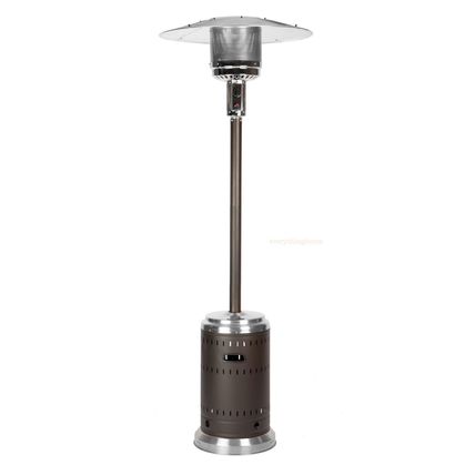 Ash & Stainless Steel Commercial Outdoor Patio Deck Porch Heater 46,000 Btu's