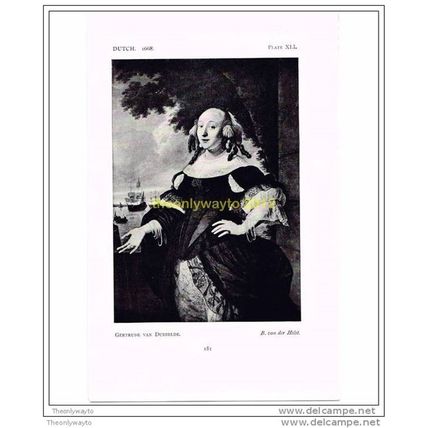 GERTRUDE VAN DUBBELDE, B VAN DER HELST, DUTCH, c1668, HISTORIC COSTUME, BOOK