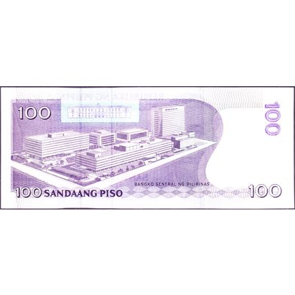 2013 Philippines Banknote 100 Piso Sig 19 Acquino Tetangco Op Cntrl bnk 20 years