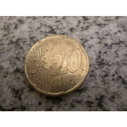 Germany - a `F` mint - 20 euro cent coin - dated 2002.