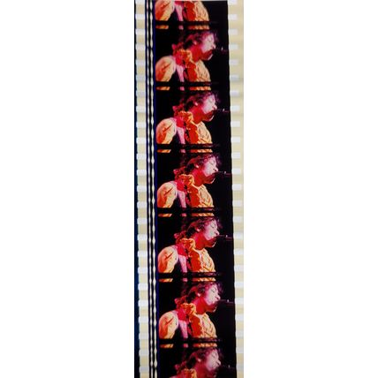 Jimi Hendrex. Pk MTP - d085G . 1 STRIP OF 5 - 35MM FILM CELLS. A very rare strip