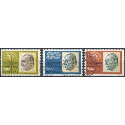 Visit of President Medici of Brazil - Portugal 1973 - F H - MiNr 1203/5