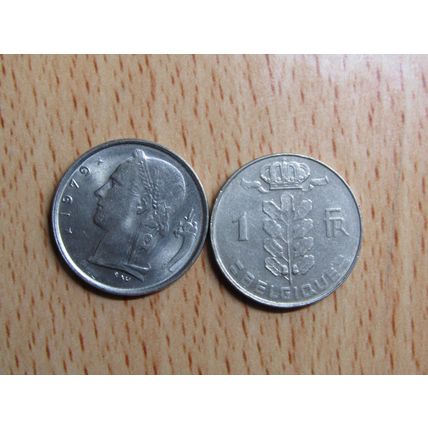 Belgium 1979 1 Franc Belgique (French Text) Coin
