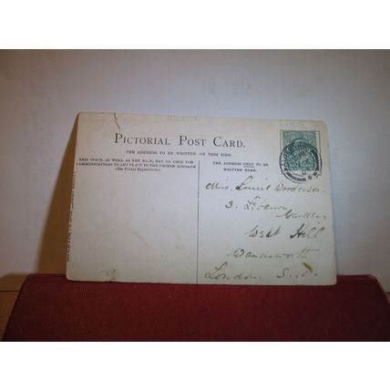 THE TOREADOR, HAS "CAUGHT ON" used antique postcard by David Allen 1908 pm =