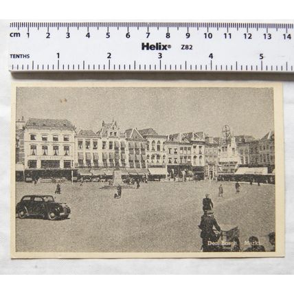 old postcard Hertogenbosch Market