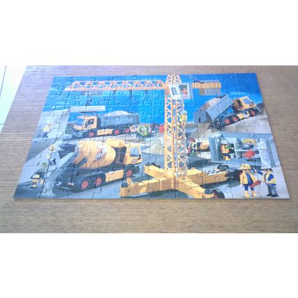 PLAYMOBIL PUZZLE: BUILDING SITE Jigsaw Puzzle (100 Piece) Schmidt (2004)