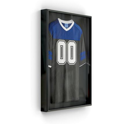 Snap - Sports Jersey Display Case - Shadow Box - 20"X30" - Black Wall Mount - Je