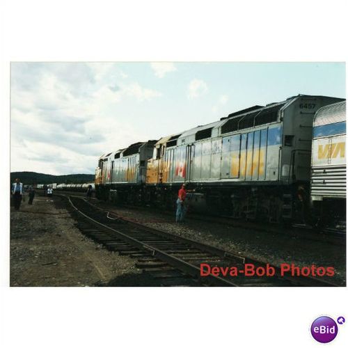 Railway Photo Canadian ViaRail F40PH Diesel Loco 6457 & 6454 Canada