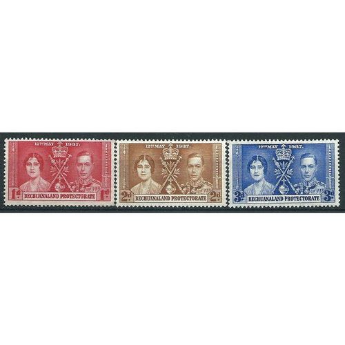 Bechuanaland 1937 Coronation Set SG115-117 Mounted Mint ..