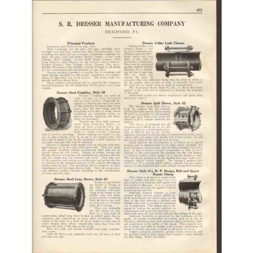 s r dresser mfg company 1931 steel couplings collars vintage catalog