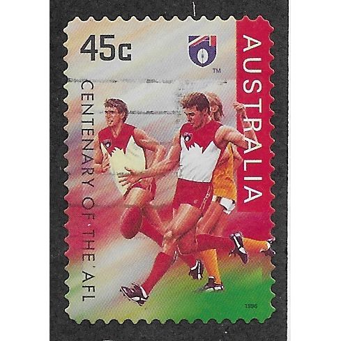 AUS 1996 45c(S/A) 'CENTENARY OF THE AFL' FINE USED (EBID63-088)
