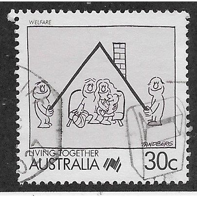 AUS 1988 30c 'LIVING TOGETHER - WELFARE' FINE USED (EBID67-166)