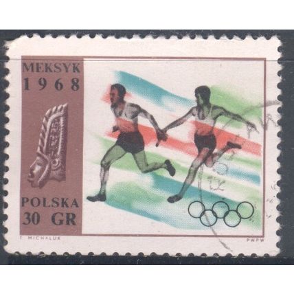 Poland 1968 - 30g multi - Men's Relay - Olympic Games - Mexico City- used