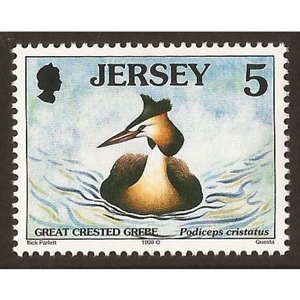 1997 Jersey, Sea Birds, Great Crested Grebe, NH Mint Stamp, SG No. 777