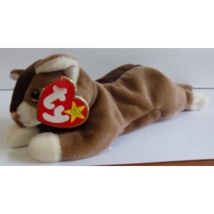 TY BEANIE BABIES ' POUNCE ' cat ( 1997)